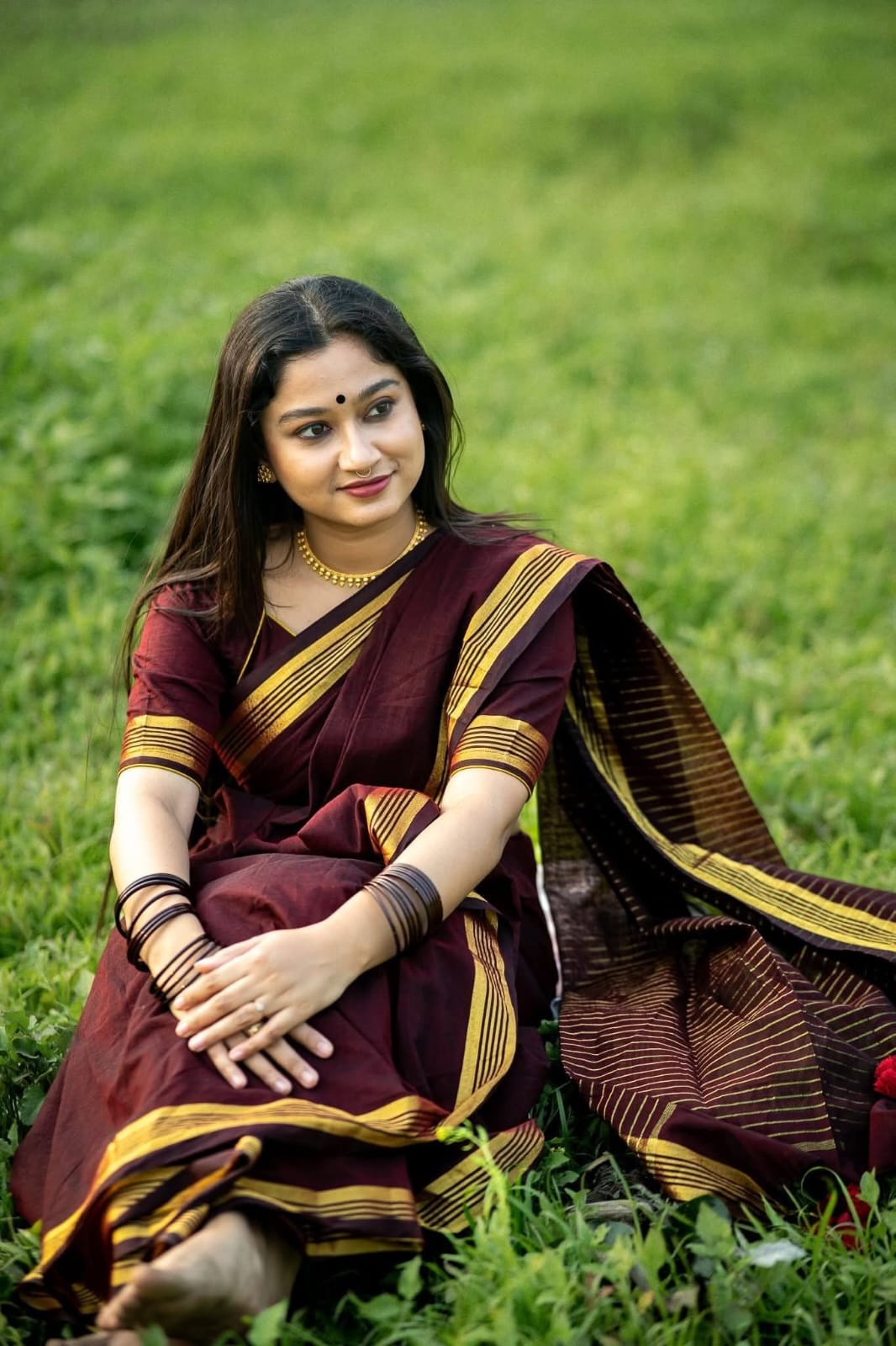 Tangail original cotton 100% original handmade cotton saree (P-3421)