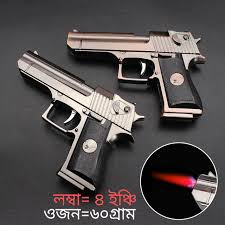 🔥 মেটাল বডি ডেজার্ট ঈগল স্টাইল বুটেন গ্যাস লাইটার