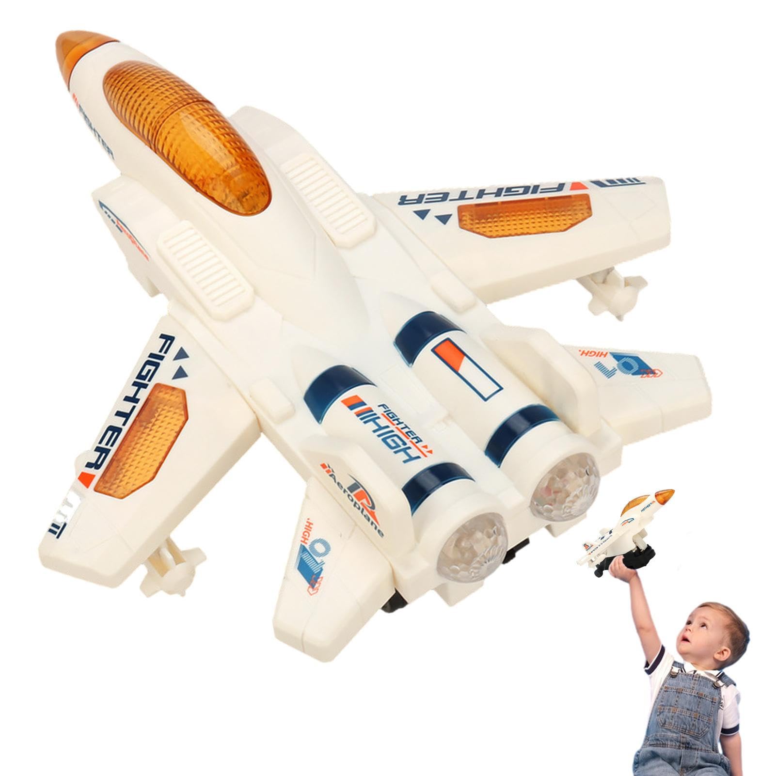 Airplane Toys for Toddlers | Electric Stunt Plane Rotating Toys | Educational Kids Airplane, Battery Operated, Interactive Infant Airplane Toy, Birthday Gift