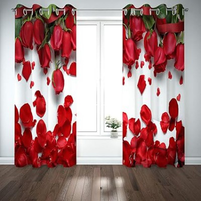 2 Piece 3D Print Premium curtain.