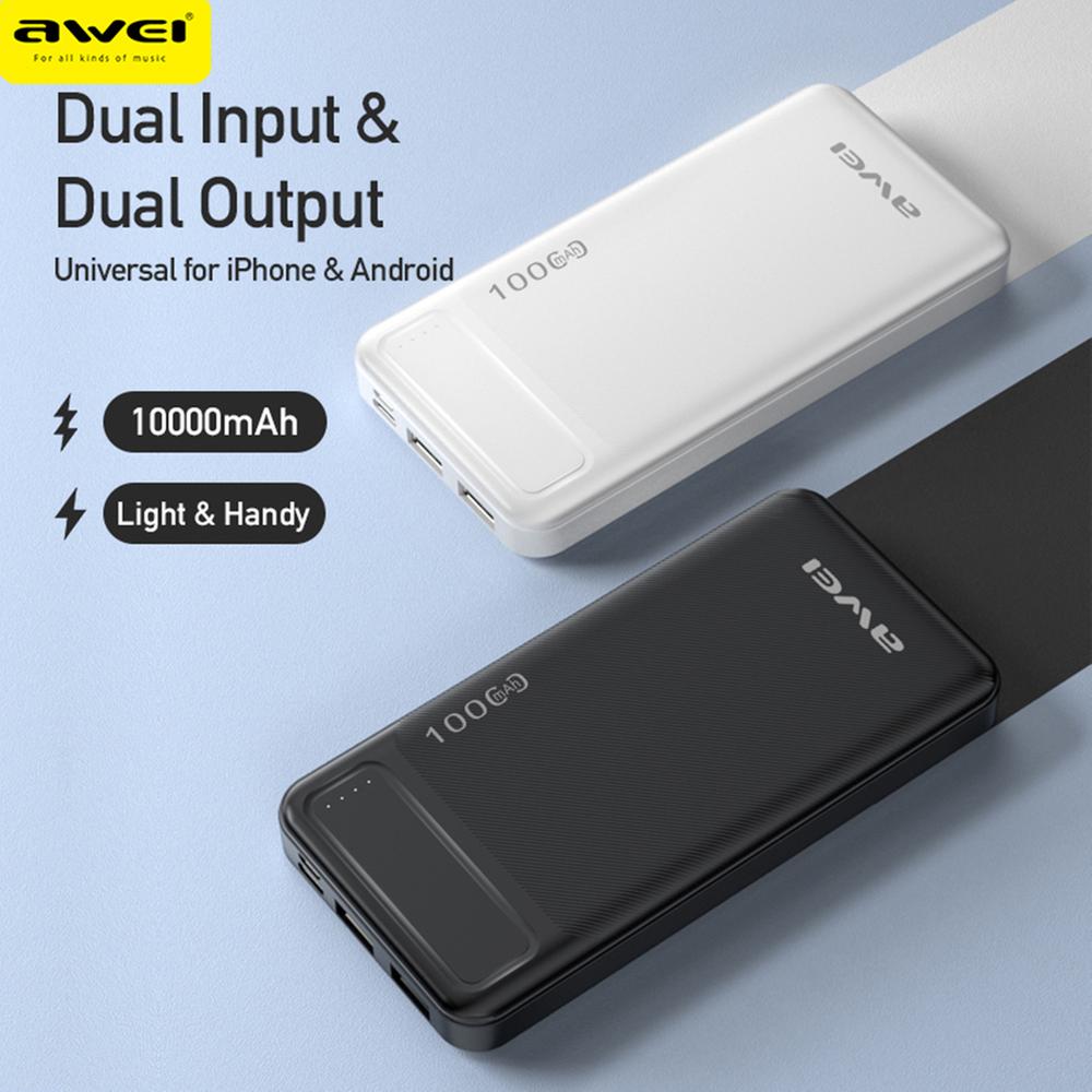 Awei P6K 20000mAh Double USB Output Power Bank