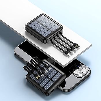 Solar Power Bank 10000 mah with Emergency LED flash light