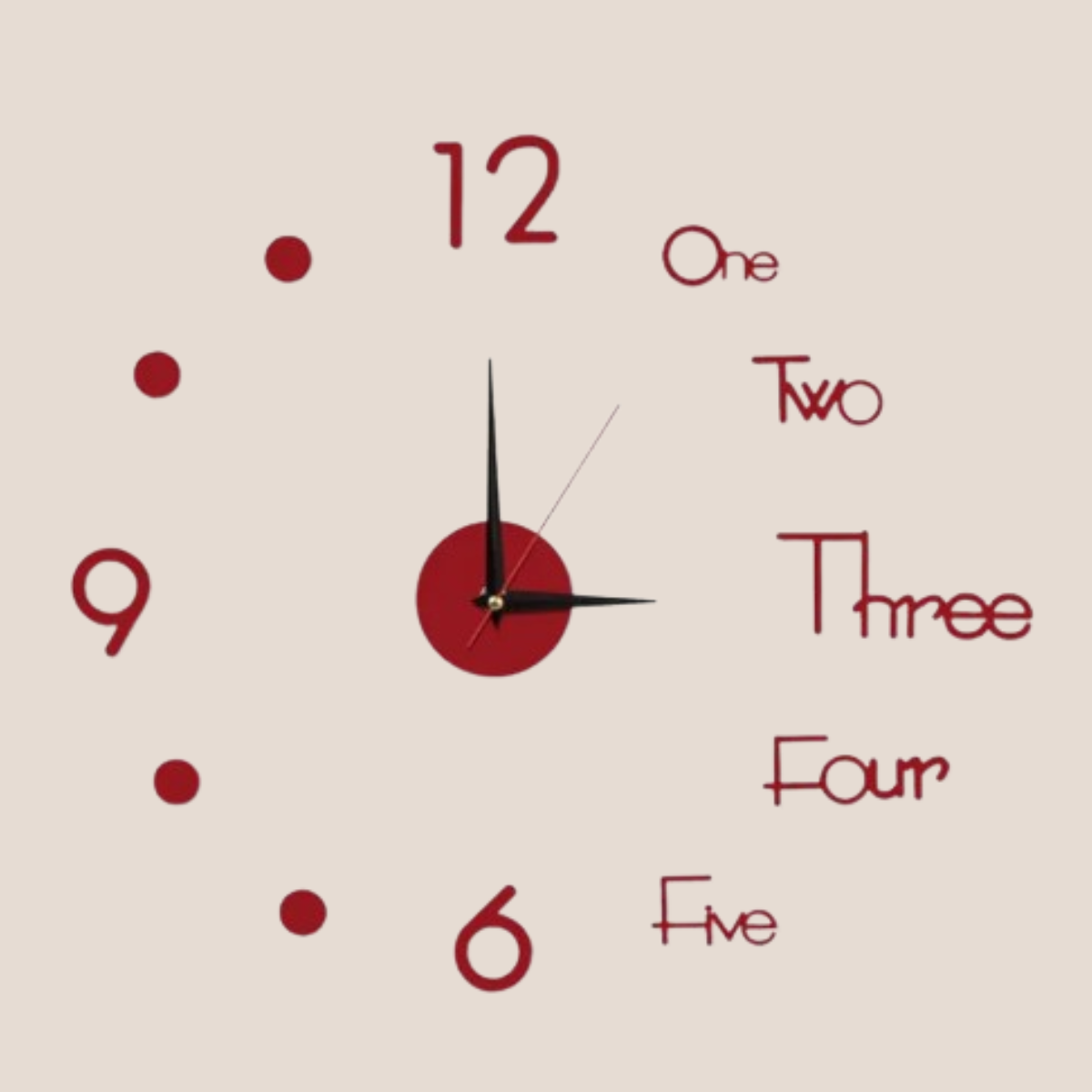 DIY Acrylic Wall Clock